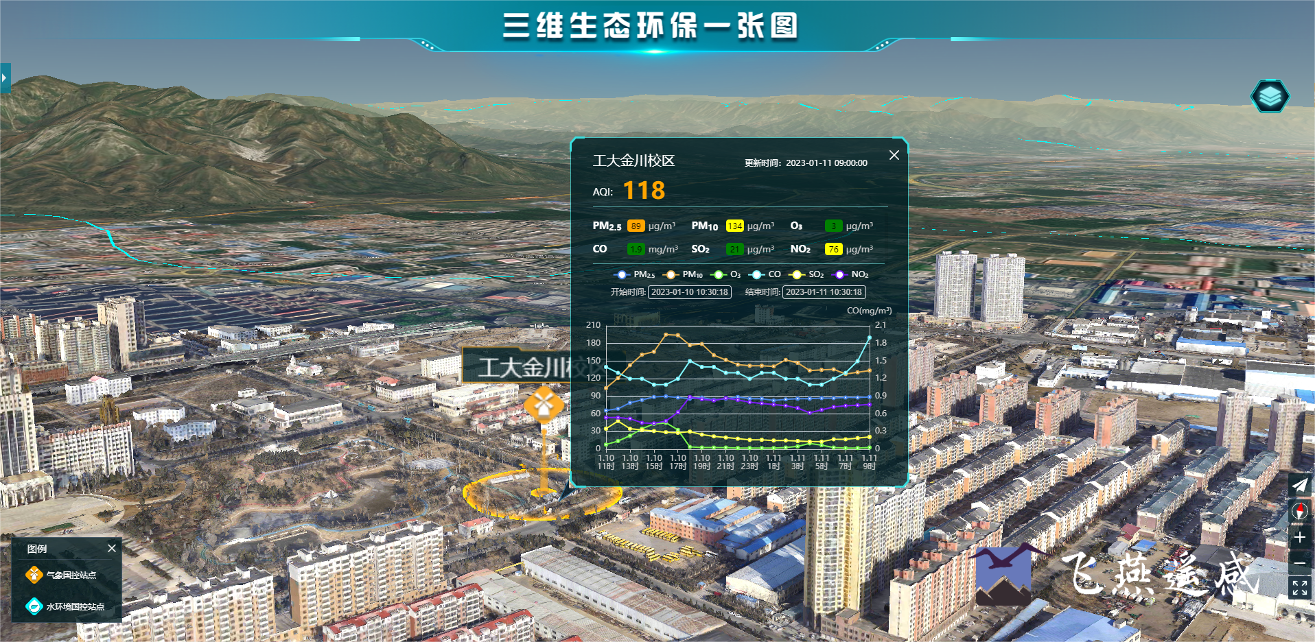 智慧環(huán)保三維可視化系統(tǒng)平臺(tái)，生態(tài)環(huán)境立體場(chǎng)景“入行入心”